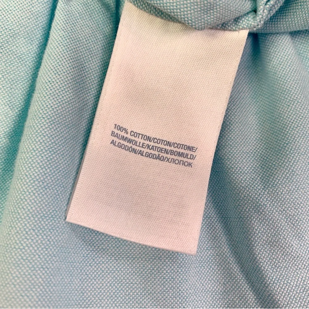 Ralph Lauren baby girl short‎ sleeve shirt dress contrast collar
